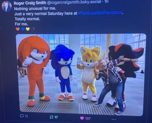 This is the Avatar Image for the Sonic The Hedgehog (Roger Craig Smith) (Frontiers Voice lines) AI Voice and Text to Speech Generator